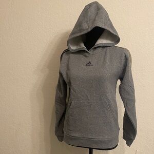 Adidas Boy Gray Hoodie - Size 10/12 M